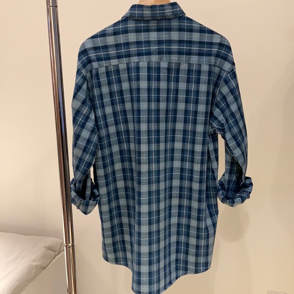 The original cascade blue jeans plaid shirt M - Picture 3 of 16